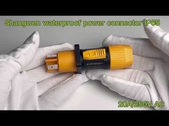Industrial Male And Female Waterproof Power Connector Ip65 Outdoor