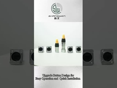 IP65 Waterproof Rj45 Male And Female Connector Metal Button Upgrade Model