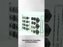 Ip65 Waterproof Panel Mount Connector 4 Pin Audio Video Connector For Data Cable