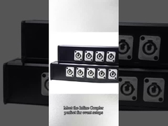 6-Port PowerCON Audio Distribution Output Box Screw-In Installation Aluminum Construction