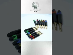 2A 50V 1/4 Inch Male Jack Connector Electrical Solder Termination