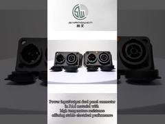 Ip65 Electrical Waterproof Power Connector Female Chassis Connector