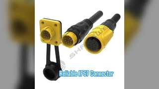 Industrial  Pin Connector IP67 Self-Locking